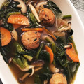 hrik's cooksnap of when they made 簡単！小松菜ともやし挽き肉の和風煮込み＊.