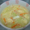 もぐ・ω・くま's cooksnap of when they made 時短♪千切り野菜のたまごスープ.