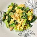 さくらんぼ♡もも's cooksnap of when they made 小松菜の玉子炒め.