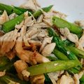 ゆう☆しん's cooksnap of when they made ササミとアスパラの麺つゆ和え♪.