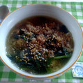 purechild's cooksnap of when they made 豚肉とほうれん草の中華風スープ.