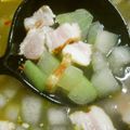 honuohana's cooksnap of when they made 冬瓜とベーコンのコンソメスープ.