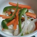 ももも02's cooksnap of when they made マリネ野菜炒め♪鶏もも肉とじゃが芋.