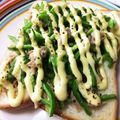 レオン犬's cooksnap of when they made ツナとピーマンのマヨチーズトースト.