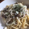 ＊＊ゆいちん＊＊'s cooksnap of when they made 簡単パスタランチ♪クリームパスタ♪ツナ茸.