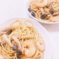 なぎさんた❄'s cooksnap of when they made とろ～り♡海老ときのこのクリームパスタ♪.