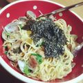 missmacky2000's cooksnap of when they made ◆韓国のりで簡単ほめられパスタ（～～）ノ.