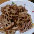 cafe-cafe's cooksnap of when they made ✿蓮根のきんぴら（豚肉入り♪） ✿.