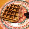 ががこむ's cooksnap of when they made きなこと黒糖のワッフル.
