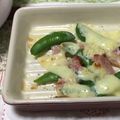 おはなすき's cooksnap of when they made スナップえんどうとベーコンのチーズ焼き♪.
