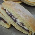 RAO♪'s cooksnap of when they made しっとりパンケーキサンドあんこ生クリーム.