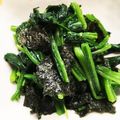 かぼちゃ✩'s cooksnap of when they made ホウレン草と海苔のおひたし.