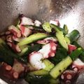 ネコ好きおかす's cooksnap of when they made タコときゅうりの冷製ペペロンチーノ♪.
