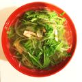 mi1116's cooksnap of when they made 【簡単】水菜とベーコンのコンソメスープ.
