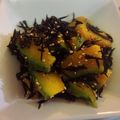 ☆ちいねこ☆'s cooksnap of when they made レンジで４分♪かぼちゃとひじきのナムル.