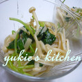 yukiはぴ's cooksnap of when they made 簡単☆三つ葉とエノキのわさびお浸し.