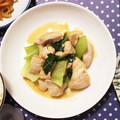 ビアンカの姉's cooksnap of when they made むね肉と青梗菜の甘辛味噌マヨ炒め.