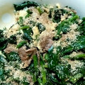 mmiom's cooksnap of when they made さっぱり☆牛肉とほうれん草の卵炒め.