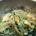 daisiki's cooksnap of when they made 簡単！水菜とじゃこと油揚げの煮浸し.