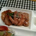 makichaki's cooksnap of when they made 焼肉のたれで!豚ヒレのタレポンジンジャー.
