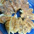 ☆ゆなふみ☆'s cooksnap of when they made ★野菜たっぷり羽根つき海老しそ餃子★.