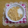 サオリ's cooksnap of when they made 離乳食❀初期　きなこミルクのパン粥.