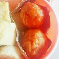 ゆたか◎'s cooksnap of when they made レンジで簡単✨肉団子の甘酢あん.