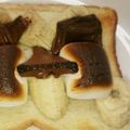 NAOばあさん's cooksnap of when they made マシュマロ＆チョコバナナトースト♡.