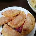 unauna72's cooksnap of when they made お弁当にも★簡単★ピザ風揚げ餃子.