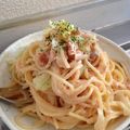 kinako10's cooksnap of when they made 簡単＊キャベツとたらこのワンポットパスタ.