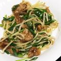 smile＊＊＊'s cooksnap of when they made 牛ニラもやし炒め.