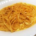 kazukobachan's cooksnap of when they made 超簡単で豪華！ウニとカニのクリームパスタ.