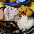 eiyoushi's cooksnap of when they made 大人 キャラ弁Wハート弁当 バレンタイン.