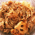 megu305's cooksnap of when they made 豚肉とサクサクごぼうの甘酢炒め.