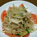 waka-87's cooksnap of when they made ササミときゅうりの中華あえ.