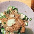 さくらンボー's cooksnap of when they made オクラになめ茸、ちょこっとワサビ.