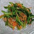 クックR7ZC25☆'s cooksnap of when they made 春菊の海苔ツナ和え物.