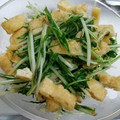 shiomicchi's cooksnap of when they made 超簡単！おいしー！油揚げと水菜の炒め物.