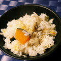 kinkinsan's cooksnap of when they made 簡単！かぼちゃとじゃこの炊き込みごはん.