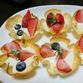 ゆか☆BIGママ's cooksnap of when they made 餃子の皮アレンジ☆ 簡単イチゴタルト.
