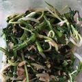 izoopu's cooksnap of when they made もやしと春菊のノリノリサラダ.