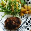 mamichap's cooksnap of when they made 豆腐・おから・ひじきの入ったハンバーグ.