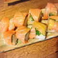 akki☆☆'s cooksnap of when they made 簡単に出来る♪　我が家の棒寿司　鮭＆胡瓜.