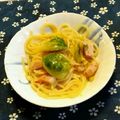 ミントファミリー's cooksnap of when they made 栄養満点!!芽キャベツのペペロンチーノ☆.