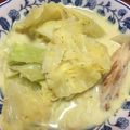 chrazephyr's cooksnap of when they made 手羽先とキャベツの豆乳煮♪キャベツ消費に.