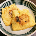 yonemich's cooksnap of when they made 油揚げの納豆＆チーズはさみ焼き.