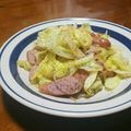 まぐゆ's cooksnap of when they made ウインナーと春キャベツの炒め物.