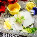makichihua's cooksnap of when they made ✿いかのお刺身の食べ方✿.