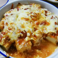 main73's cooksnap of when they made 厚揚げとミートソースのチーズ焼き！！.