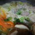 マミーペコ's cooksnap of when they made 創味シャンタンで白菜いっぱいの餃子鍋.